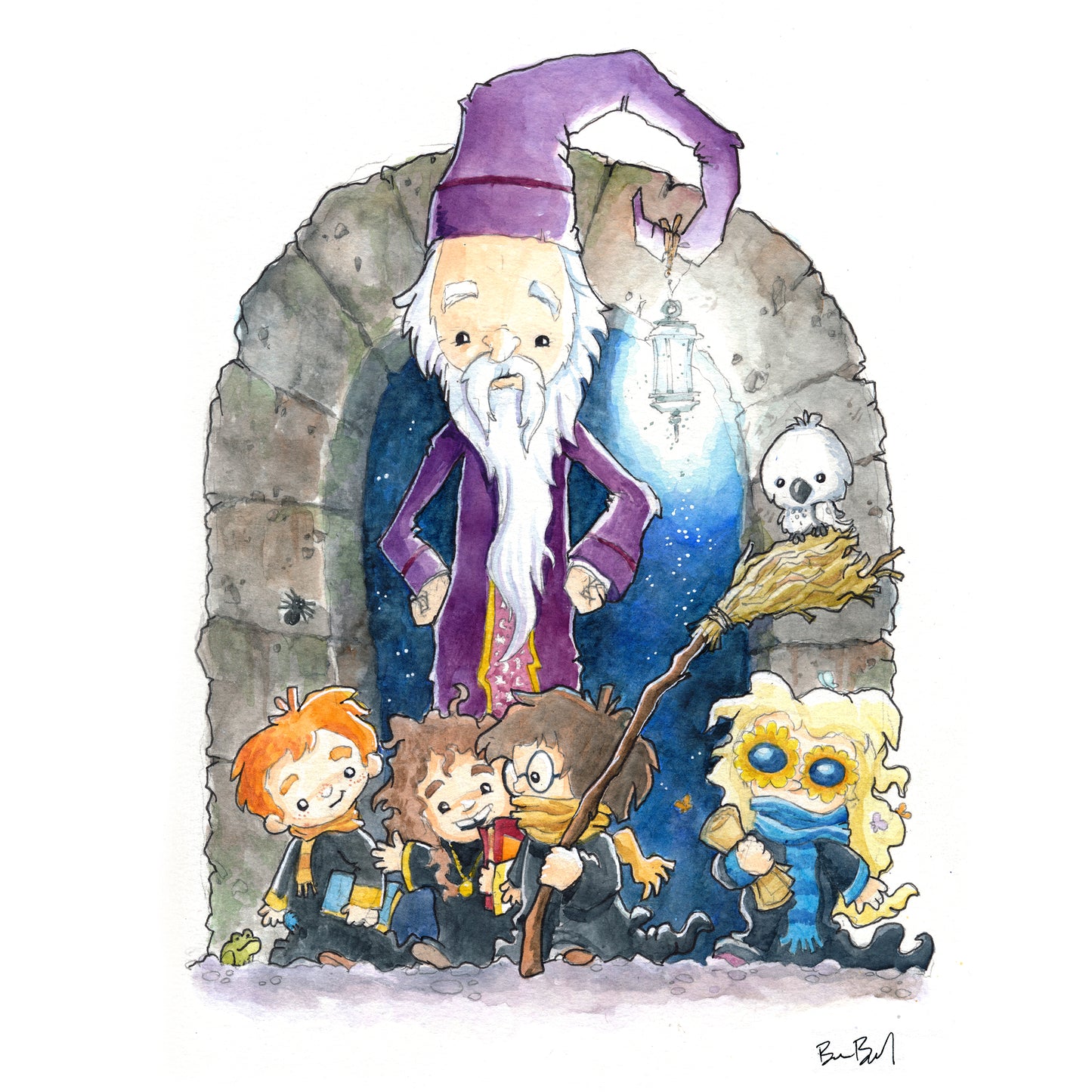 The Wizard Watches Over The Students