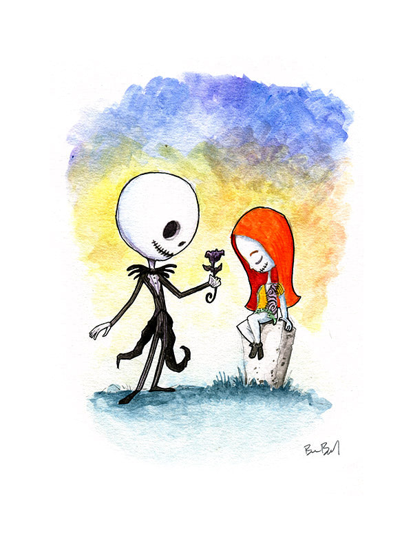 Skeleton Guy and Zombie Girl