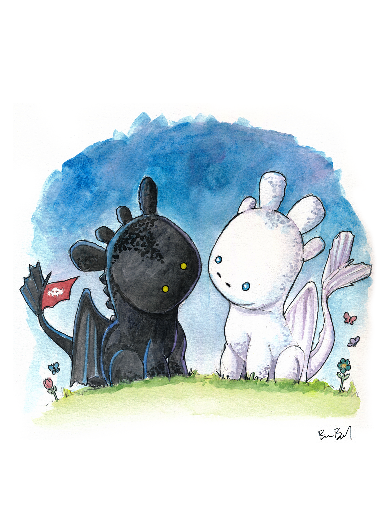Black Dragon & White Dragon