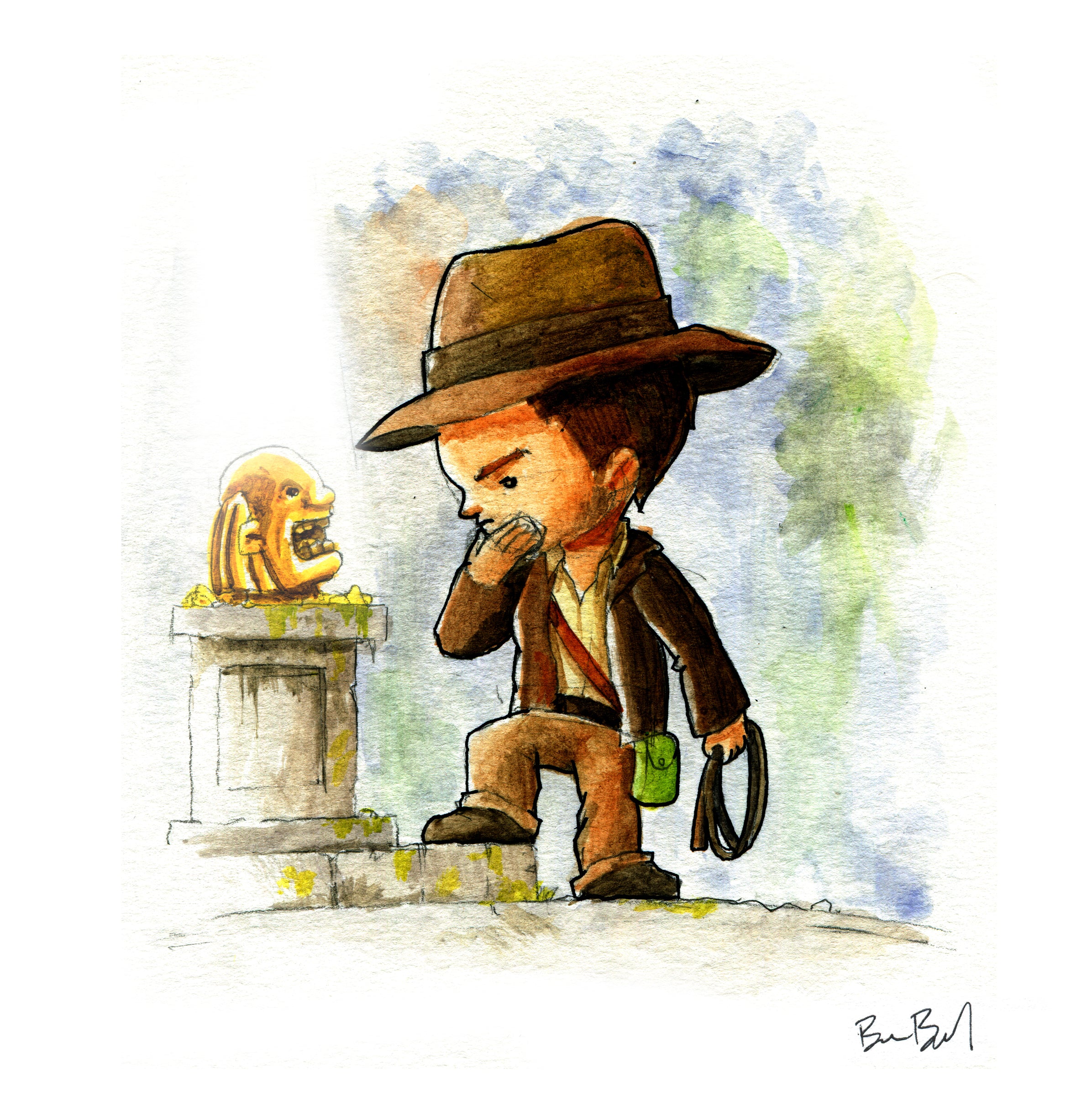 Explorer Guy Watercolor Print – Ben Byrd