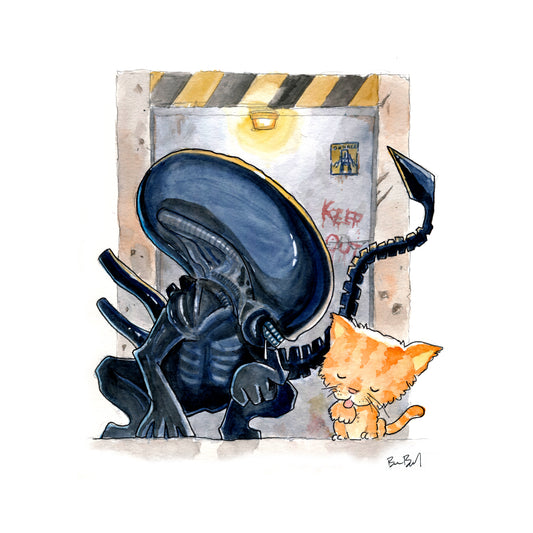 A Kitten and Scary Friend