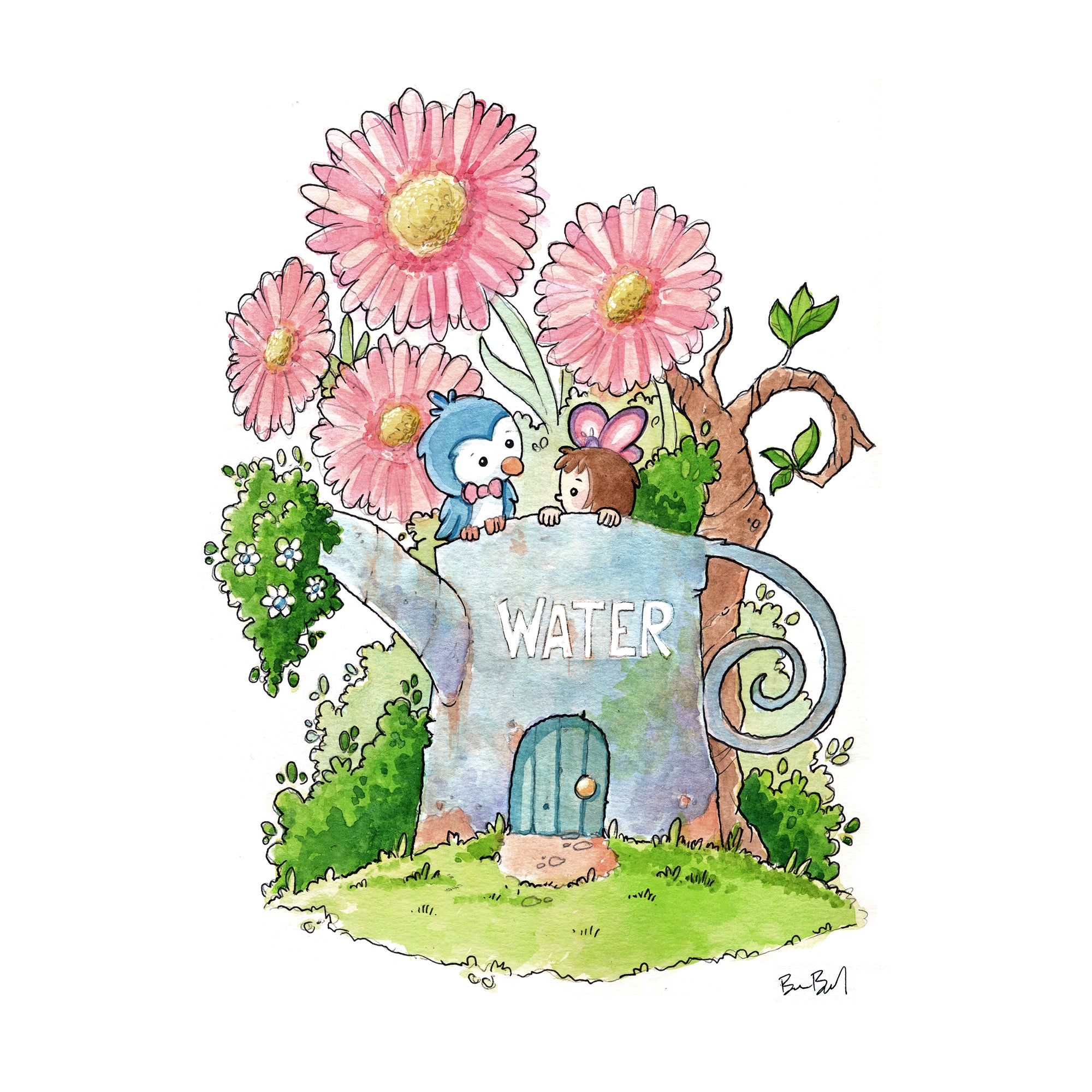 Maia Watercolor Print