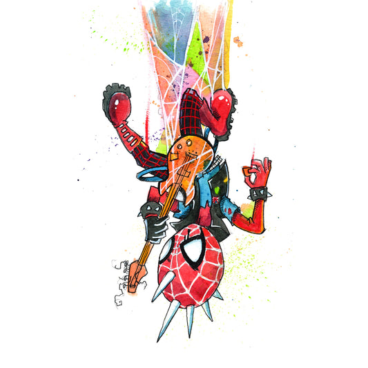 Punk Hero Watercolor Print