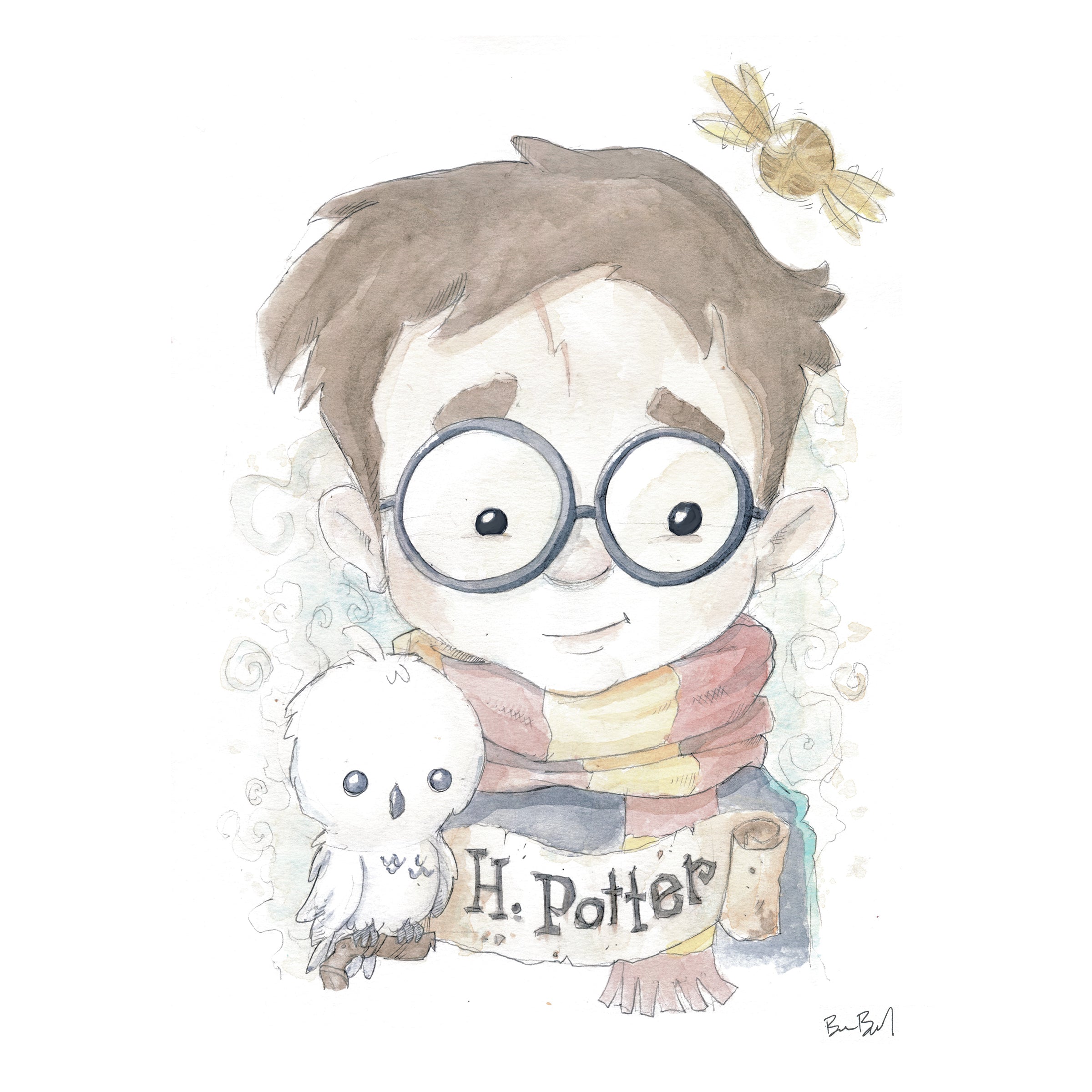 Portrait One - Watercolor Print
