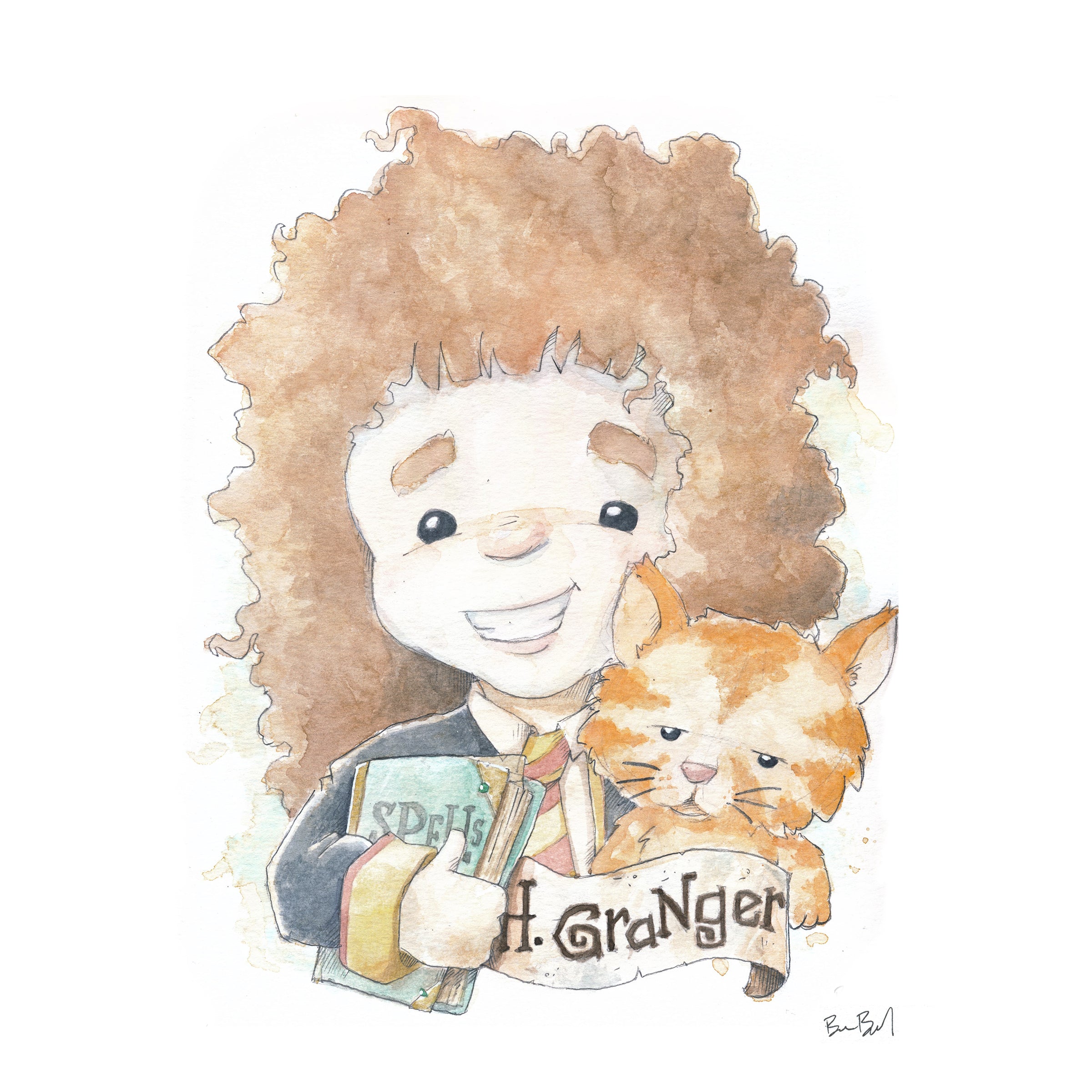 Portrait Two - Watercolor Print