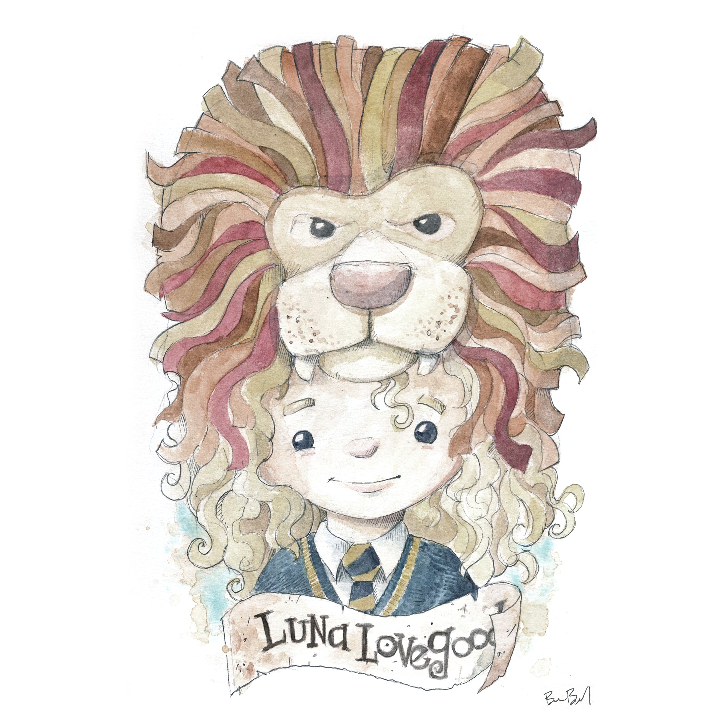 Portrait Four - Watercolor Print