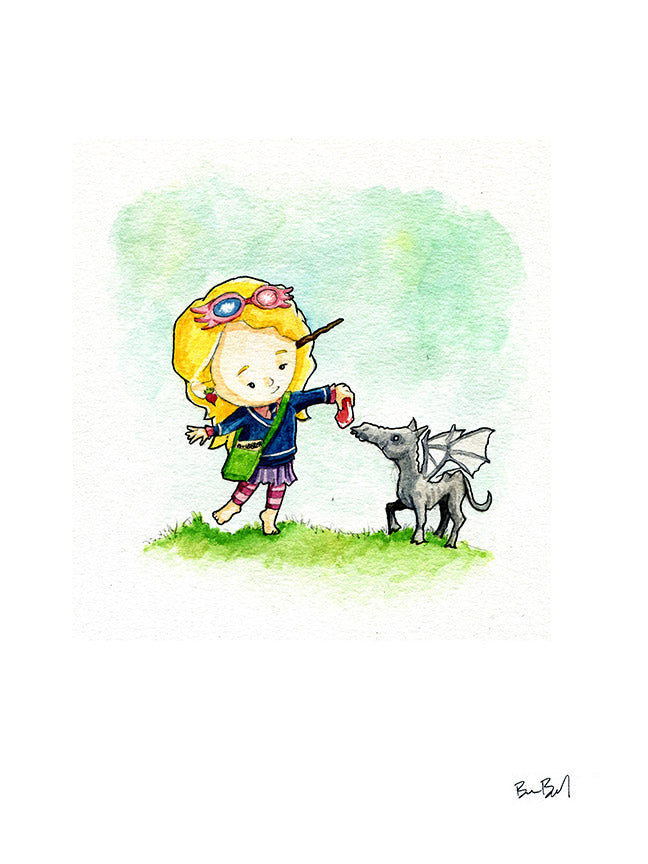 Little Girl and Her Death Horse