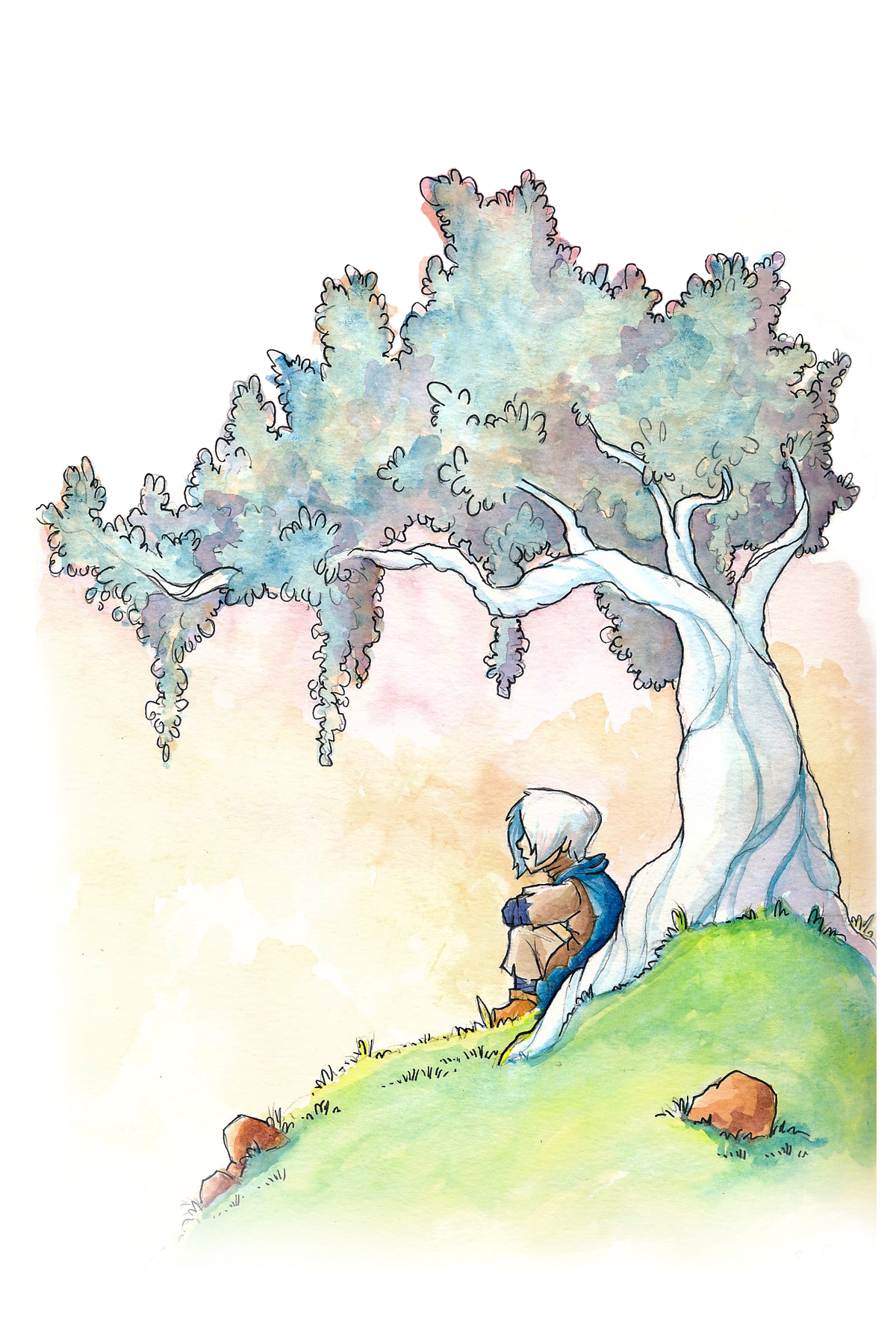 Wizard by a Tree