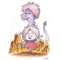 Purple Hair and Her Dragon